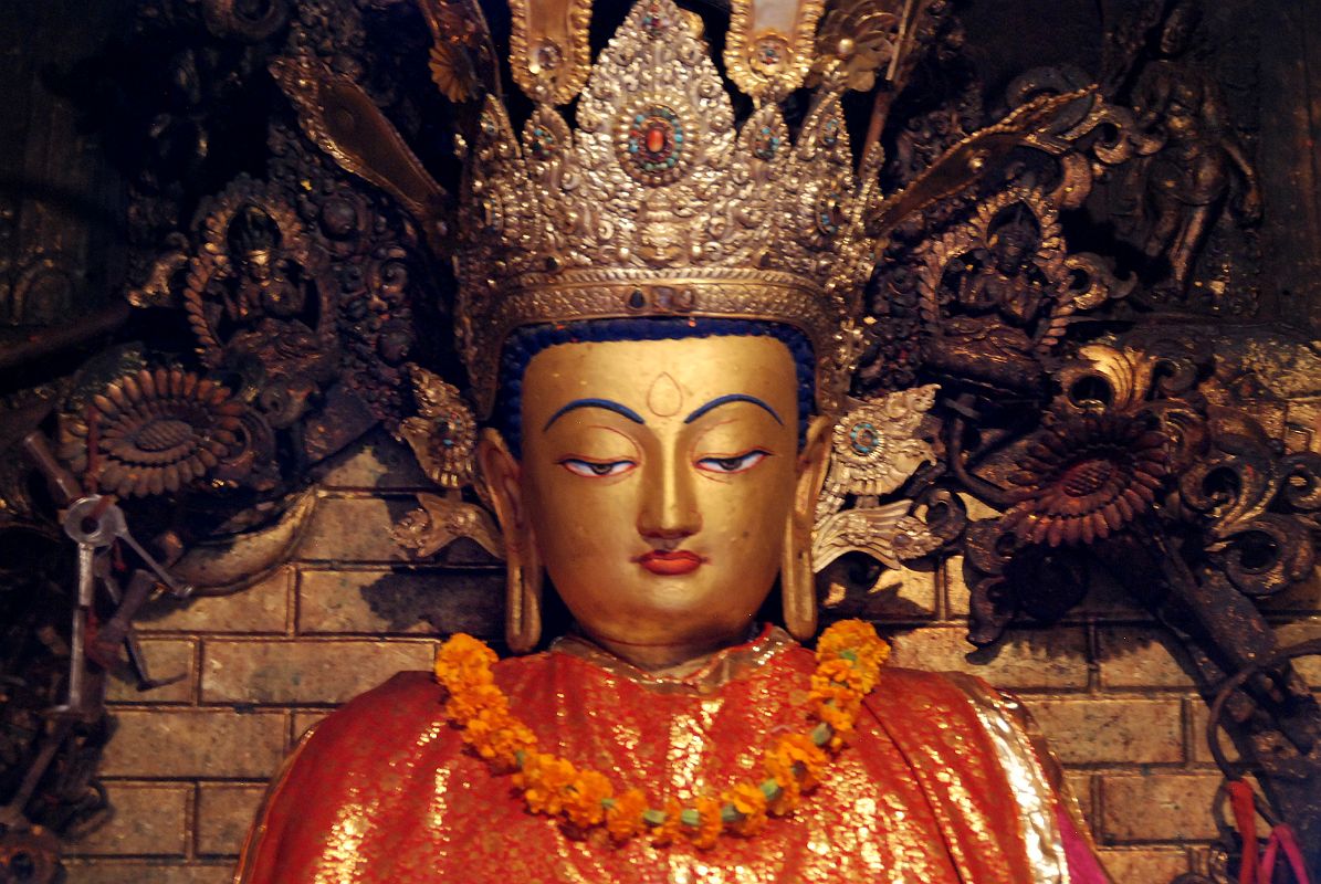 Kathmandu Swayambhunath 31Amitabha Statue Close Up On The West Side Of Swayambhunath 